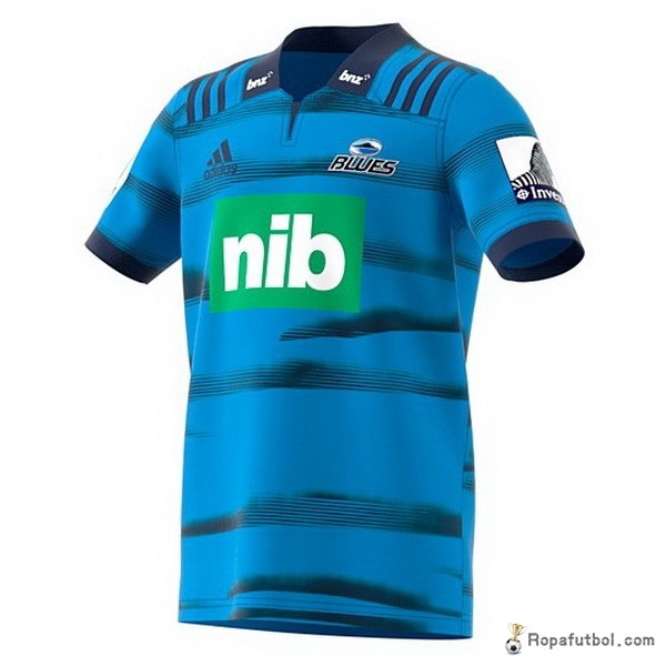 Camiseta Rugby Blues Replica Primera Ropa 2018 Azul